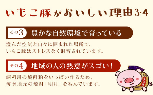 【定期便年6回/奇数月発送】 いもこ豚(彩) 鍋用セット 2.1kg セット しゃぶしゃぶ ロース バラ モモ もも 豚肉 鍋 いもこ豚 セット 詰合せ 冷凍 宮崎県産 九州産 送料無料