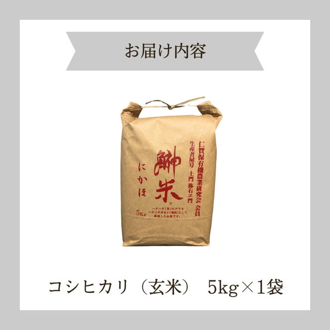 令和6年産 新米 11月から発送 特別栽培米 鰰米 コシヒカリ にかほ 玄米 5kg