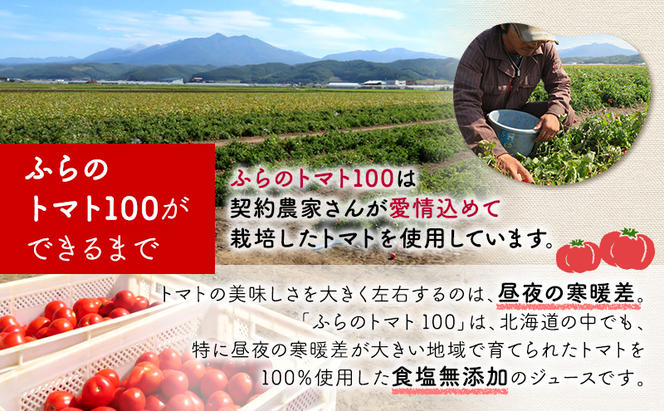 ふらの トマト100 160g×30本入  (ジュース 野菜ジュース 飲み物 缶 北海道 送料無料 道産 富良野市 ふらの)