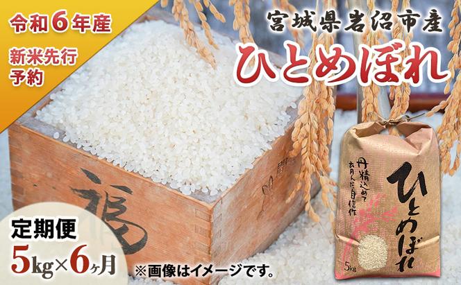 定期便 6回 (6か月間定期便) 令和6年度 宮城県産 ひとめぼれ 5kg お米 こめ コメ