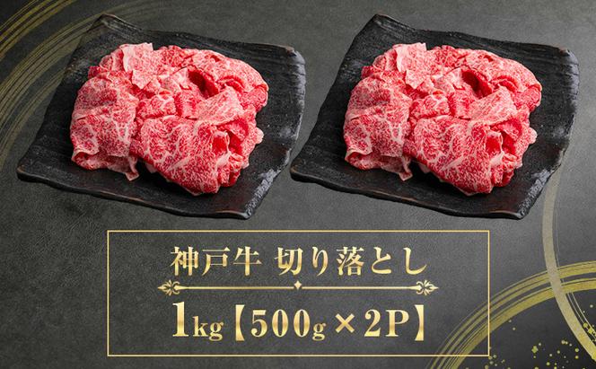 【期間限定特別寄付額】神戸牛 訳あり 切り落とし 500g×2 A4ランク以上！ 神戸ビーフ 小分け 焼肉 A5 ランク 切り落とし  訳アリ  不揃い  焼き肉 規格外  牛肉 肉 お肉 冷凍 カルビ 太田家