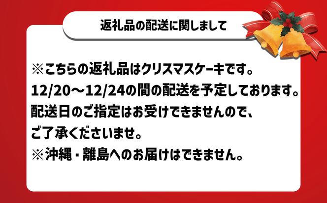 北海道・新ひだか町のクリスマスケーキ『生チョコラータ』口どけなめらか 生チョコレートケーキ【お届け予定：12/20～12/24】冷凍発送