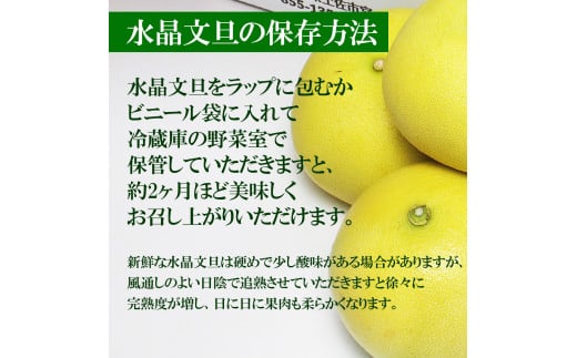 水晶文旦 Lサイズ 7個入り 約3kg 3キロ 果物 柑橘 フルーツ ぶんたん ブンタン みかん 分担 高知県土佐市 お取り寄せ 産地直送 おいしい 美味しい 返礼品 白木果樹園