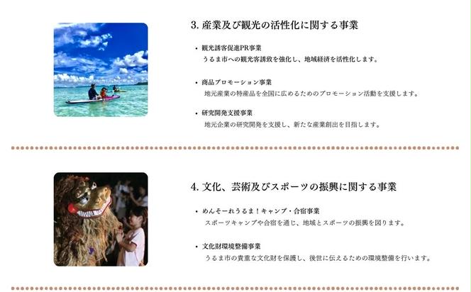 《返礼品なし》一口1000円 沖縄県うるま市への寄附 応援寄附金