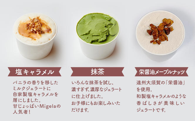 Migelaの人気ジェラート 10個 食べ比べ セット 定番6種＋季節のおまかせ4種 ジェラート アイス デザート Migela 静岡 袋井市