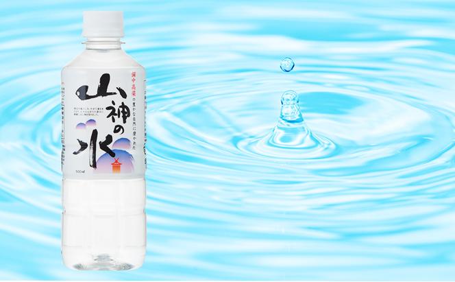 山神の水 500ml×30本入り ナチュラルミネラルウォーター  岡山 高梁市 水  ミネラルウォーター 飲料 ドリンク ペットボトル 鉱泉水 天然水 お水 健康 水分補給 安心 安全 国産 飲みやすい まろやか 