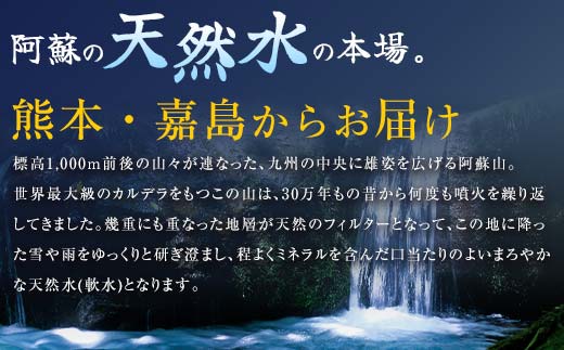 FKK19-942_【3回定期便】 サントリー 阿蘇の天然水 【550mlペット×24本】 サントリー九州熊本工場製造 ミネラルウォーター ナチュラル 水分補給 備蓄 軟水 ペットボトル 嘉島町