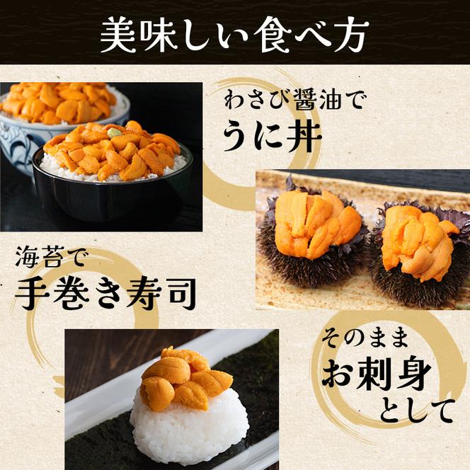 北海道 礼文島産  冷凍 生うに （ エゾバフンウニ ）40g×4個 北海道産 バフンウニ  ギフト 雲丹 うに丼 うに 礼文