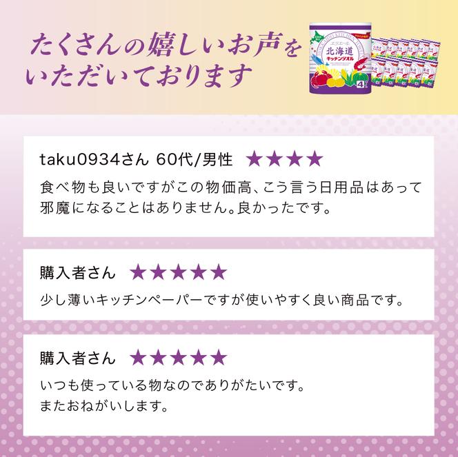 エリエール 少量6パック  [アソートM] 北海道 キッチンタオル 50カット 4R 6パック 計24ロール キッチンペーパー パルプ100% 吸収 防災 常備品 備蓄品 消耗品 日用品 生活必需品 送料無料 赤平市