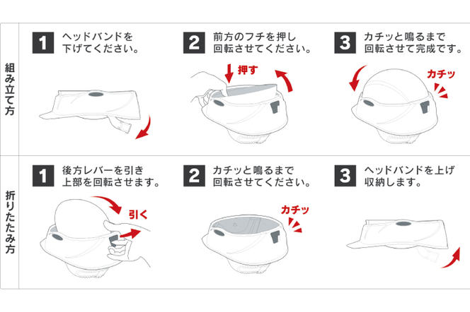 【防災用】【厚生労働省　適合品】回転式折りたたみヘルメット　Crubo130　ホワイト　【災害時 災害対策 防災 地震 安心安全 防災グッズ 備え 備蓄】(CP001)