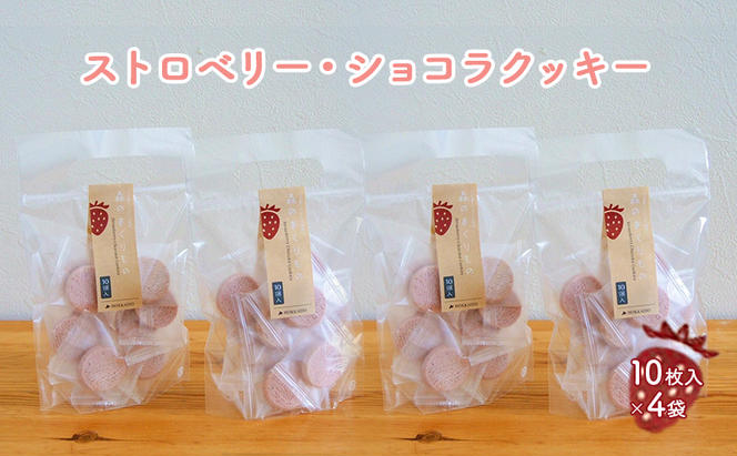 北海道産 ストロベリー ショコラ クッキー 40個 森のおくりもの 菓子 焼菓子 クッキー 苺 ストロベリー すずあかね お菓子 おやつ スイーツ デザート 規格外 常温 送料無料