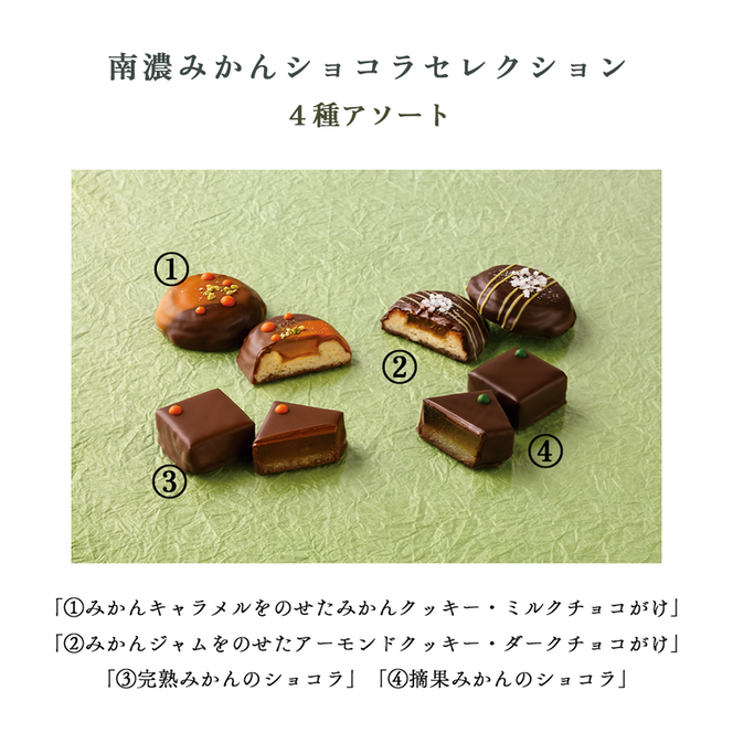 南濃みかんショコラセレクション(4缶) フールセック・小缶(2缶) 菓子 お菓子 焼き菓子 セット 詰め合わせ チョコレート クッキー ショコラ 岐阜 海津市