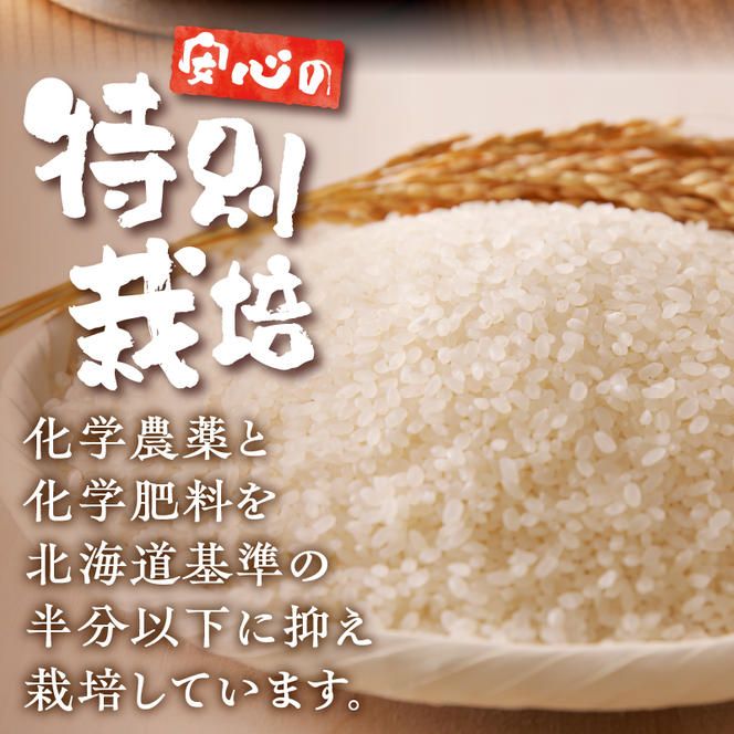 令和6年産米 北海道滝川産　特別栽培ゆめぴりか 10kg(5kg×2袋) 3ヶ月連続｜北海道 滝川市 米 お米 白米 精米 ゆめぴりか ユメピリカ 特別栽培 定期便 連続お届け