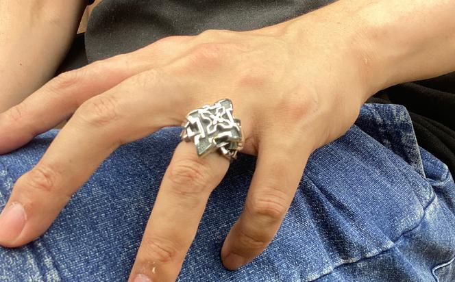 Double cross ring ダブル クロス リング ｜ リング 指輪 シルバーリング シルバー シルバー925 ハンドメイド 手作り ゆびわ りんぐ アクセサリー 十字架 モチーフ 925 選べる サイズ ジュエリー アクセ ファッション 人気 シンプル ギフト プレゼント 年末年始 お中元 お歳暮 内祝い 快気祝い