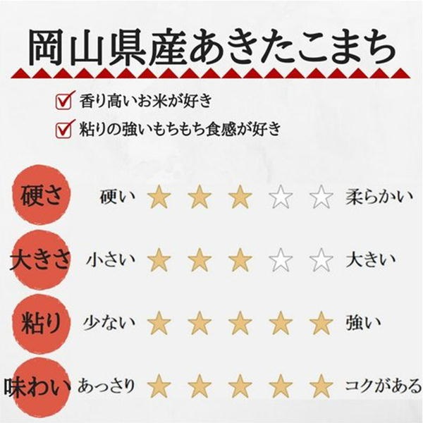 令和6年産 無洗米あきたこまち 5kg (5kg×1袋) 岡山県産 お米