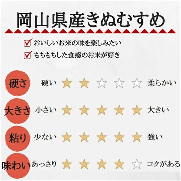 令和6年産 無洗米 きぬむすめ 10kg (5kg×2袋) 岡山県産 お米