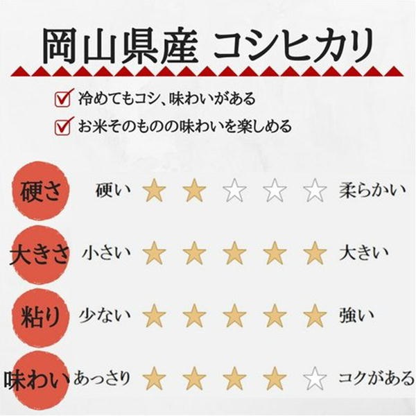 令和6年産 無洗米 こしひかり 5kg (5kg×1袋) 岡山県産 お米