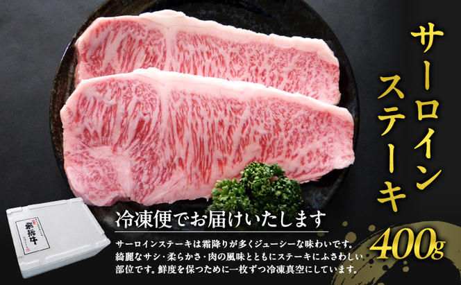 牛肉 飛騨牛 サーロイン ステーキ セット 400g（1枚 約200g×2枚） 黒毛和牛 A5 美味しい お肉 牛 肉 和牛 サーロインステーキ 【岐阜県瑞穂市】