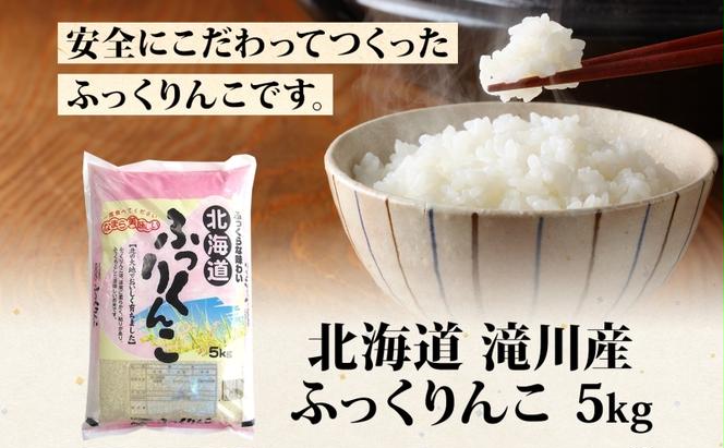 【 ふるさと納税 】7日発送 令和6年産 ふっくりんこ 5kg お米 米 白米 ごはん ご飯 ふっくら しっとり つややか 艶やか 新米【 滝川市 】