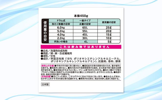 ファーファストーリー洗剤あわあわウォッシュ900g詰替3個セット[パウダリームスクの香り 微香性 洗濯洗剤 防臭 48時間抗菌 部屋干し すすぎ1回 やさしい香り 詰め替え用 詰替  日用品 ランドリ—]