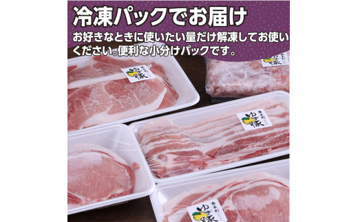 【CF-R5tka】NIN009　なはりゆず豚セット1.5kg＋ゆず豚ソーセージ2P - バラ ロース モモ ひき肉 ソーセージ フランクフルト 豚肉 国産 詰め合わせ 冷凍 料理 おうちごはん 個包装 21000円 高知県産