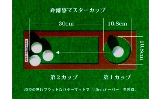 【CF-R5tka】PGS101　ゴルフ練習用・最高速EXPERTパターマット30cm×3mと練習用具（距離感マスターカップ、まっすぐぱっと、トレーニングリング付き）（土佐カントリークラブオリジナル仕様）【TOSACC2019】〈高知市共通返礼品〉