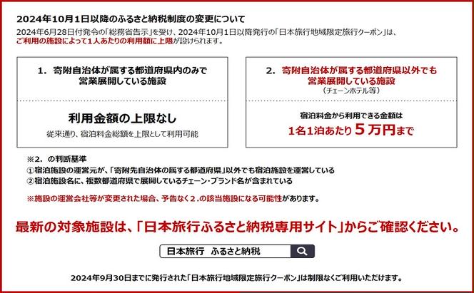 東京都墨田区　日本旅行　地域限定旅行クーポン300,000円分