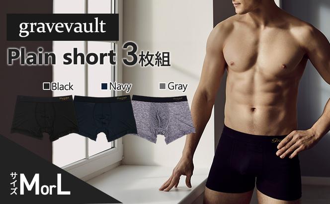 gravevault Plain short 3枚セット(Black,Navy,Gray)