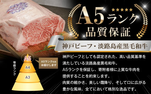 【定期便3ヶ月】【A5ランク限定】淡路島産黒毛和牛 切り落とし 500g【神戸ビーフ】