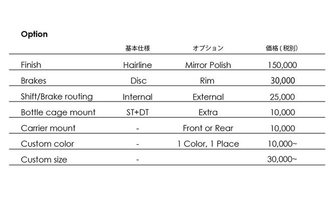 【受注生産】MULLER HORIZONチタンディスクブレーキロードバイク＋GOKISOクライマーディスクホイル完成車［フレームカスタム、パーツカスタム希望］