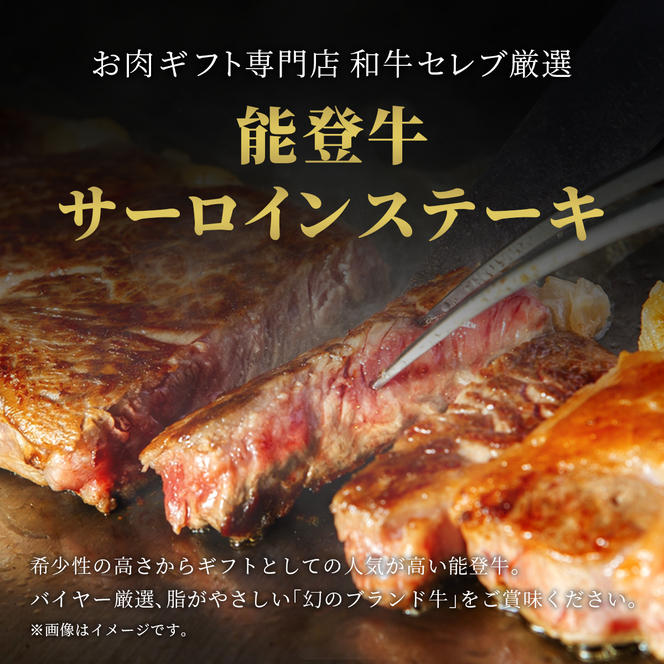 肉【和牛セレブ】能登牛 サーロインステーキ 240g サーロインステーキ 240g 黒毛和牛 サーロイン ステーキ 霜降り ギフト 石川県 能美市