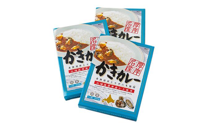 厚岸名産 かきカレー 200g×3個  北海道 牡蠣 カキ かき カレー レトルトカレー レトルト食品