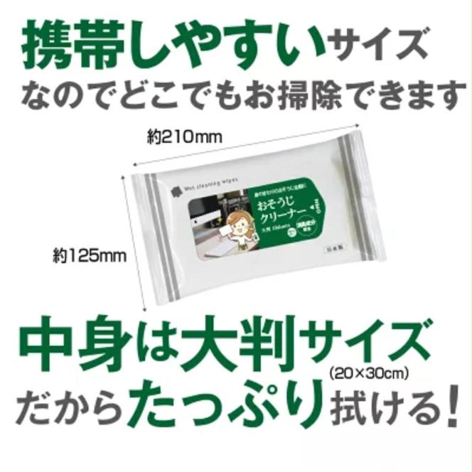 消臭成分配合 おそうじクリーナー大判サイズ20枚入り(40個)