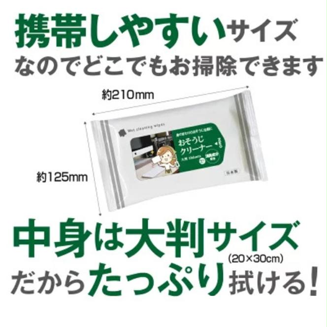 消臭成分配合 おそうじクリーナー大判サイズ10枚入り(20個)