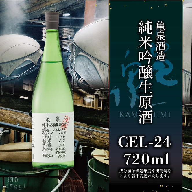 純米吟醸原酒 CEL-24 720ml （生酒） 2本セット お酒 酒 さけ 日本酒 純米吟醸 原酒 アルコール 度数 14度 地酒 亀泉 cel24 セル24 純米吟醸生原酒 人気 甘口 フルーティ