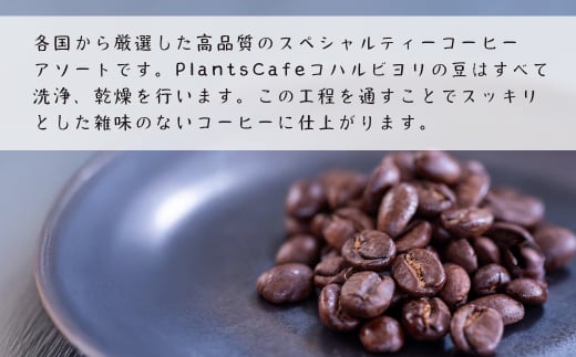 スペシャルティーコーヒーアソート６種類　（２００g×６）豆のまま1.2kg