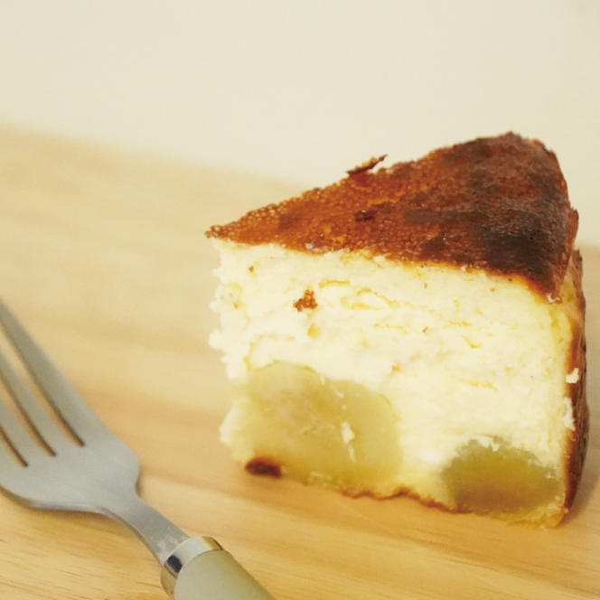 《数量限定》奥久慈バスクチーズケーキ 2種類食べ比べセット「笠間栗」と「干し芋」  大子産のお米を使用したグルテンフリーのチーズケーキ（BF031）