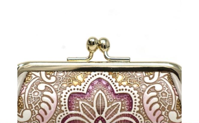 【文庫屋大関】印鑑ケース アンティークレース〈ピオニー〉【皮革工芸品】 革製品 工芸品 民芸品 牛革 小物入れ お祝い ギフト プレゼント 墨田区 東京都