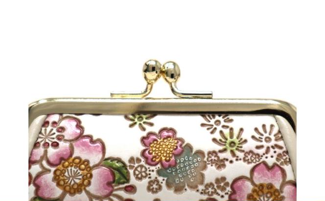 【文庫屋大関】印鑑ケース かすみ桜【皮革工芸品】 革製品 工芸品 民芸品 牛革 小物入れ お祝い ギフト プレゼント 墨田区 東京都