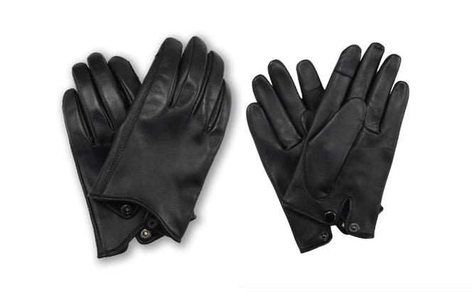 腕時計を魅せる手袋　羊革　スマートフォン非対応