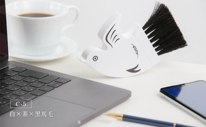 千鳥ブラシ【6種類】ブラシ 卓上ブラシ 千鳥モチーフ 赤 白 黒 馬毛 工芸品 日本製 墨田区 東京