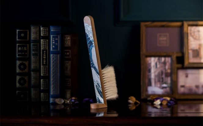 STAND BRUSH ／北斎 ブラシ 卓上ブラシ 洋服ブラシ 馬毛 工芸品 日本製 墨田区 東京