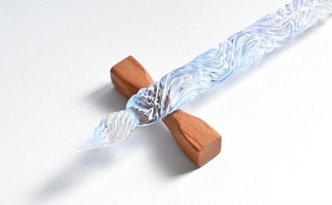 clarto　ガラスペンlavie（隅田川・冬）　筆記用具 ガラスペン 硝子ペン 手作り ガラス 硝子 おしゃれ インク 手紙 日記 プレゼント ギフト 墨田区 東京都