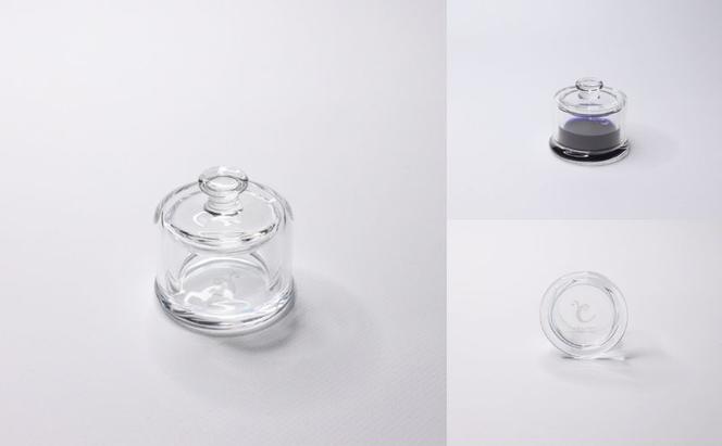 clarto　フタ付きインクポット（平型）　筆記用具 インクポット 小物入れ ボトルインク 手作り インク ガラスペン 手紙 日記 プレゼント ギフト 墨田区 東京都