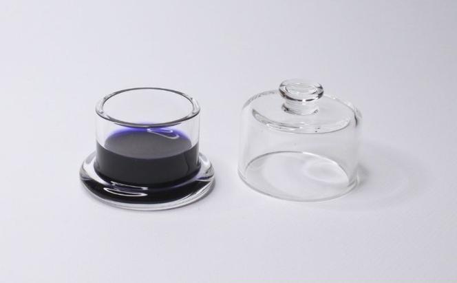 clarto　フタ付きインクポット（平型）　筆記用具 インクポット 小物入れ ボトルインク 手作り インク ガラスペン 手紙 日記 プレゼント ギフト 墨田区 東京都
