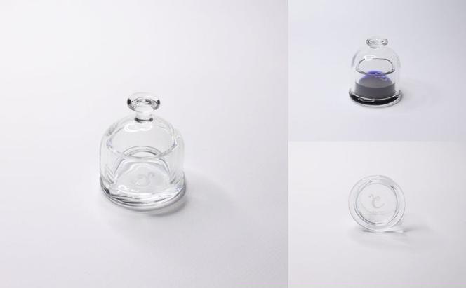 clarto　フタ付きインクポット（丸型）　筆記用具 インクポット 小物入れ ボトルインク 手作り インク ガラスペン 手紙 日記 プレゼント ギフト 墨田区 東京都