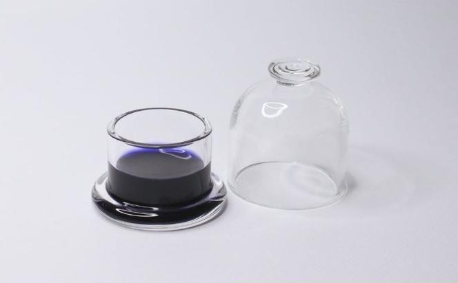 clarto　フタ付きインクポット（丸型）　筆記用具 インクポット 小物入れ ボトルインク 手作り インク ガラスペン 手紙 日記 プレゼント ギフト 墨田区 東京都