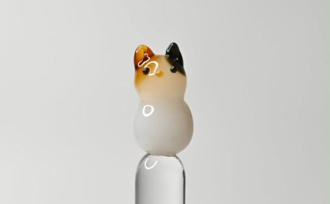 clarto　ガラスペンlavie（ネコ）　筆記用具 ガラスペン 硝子ペン 手作り ガラス 硝子 かわいい インク 手紙 日記 プレゼント ギフト 墨田区 東京都