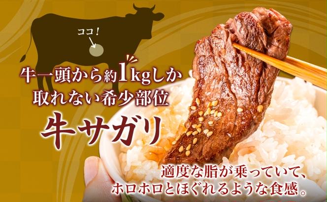 味付 牛サガリ 300g×2 牛 ビーフ サガリ カルビ 肉 食べ比べ 焼肉 肉料理 タレ にんにく BBQ 簡単調理 焼くだけ 時短 小分け お取り寄せ 送料無料 久上工藤商店 北海道 木古内町