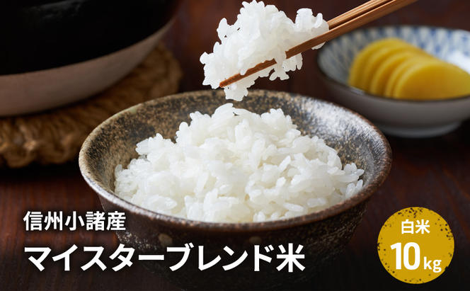 米 信州小諸産マイスターブレンド米【白米／10kg】  コシヒカリ あきたこまち ひとめぼれ コメ お米 ごはん ご飯 信州 長野県 小諸市
